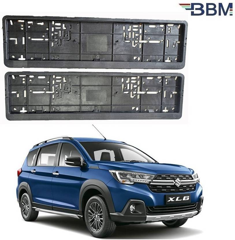 BBM Car Number Plate Plastic Frame Front & Back Side Holder Protector