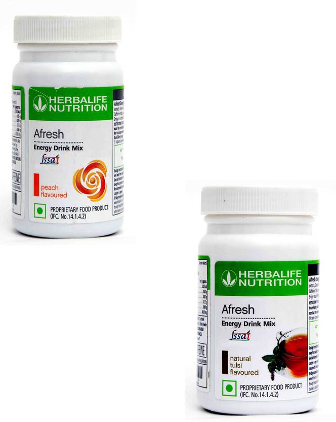 Herbalife Nutrition Afresh Energy Drink Mix Peach And Tulsi Energy