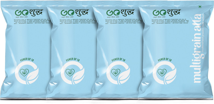 Goshudh Goshudh Premium Quality Multigrain Flour / Multigrain Atta 1Kg Pack of 4(4 kg, Pack of 4) - Flipkart Deal