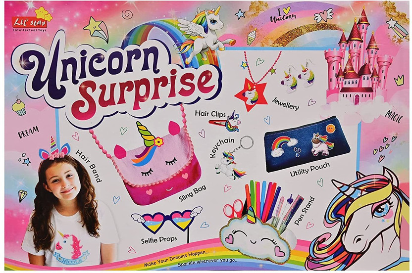 Olympia Games And Toys Unicorn Surprise DIY Hobby Craft Kit for 6+ Age Kids