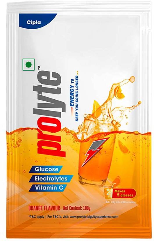Cipla Prolyte Glucose Energy Powder with Electrolytes, Vitamin C