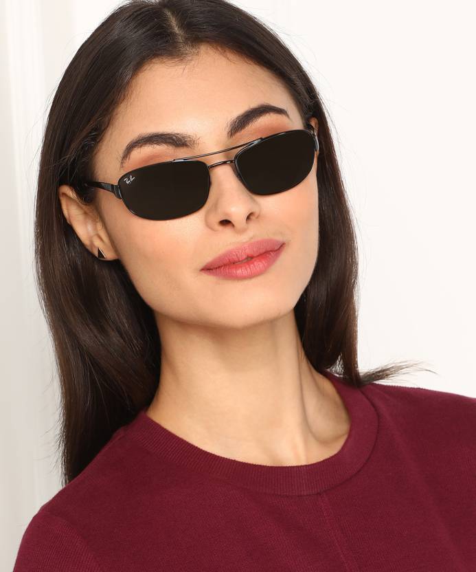 Buy Ray-Ban Wrap-around Sunglasses Green & Women Online @ Best Prices in | Flipkart.com