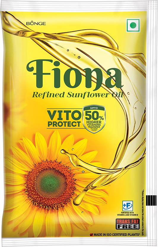 Fiona Refined Sunflower Oil Pouch(1 L)