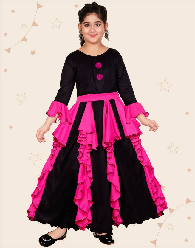 Kidotsav Girls Maxi/Full Length Party Dress Price in India - Buy ...