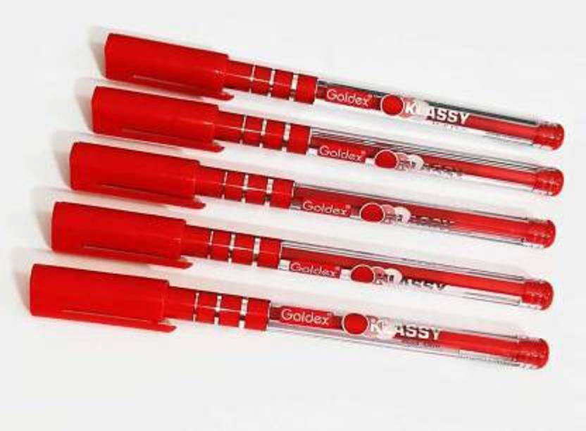 Goldex Goldex Klassy Ball Peb Red Pack Of 10 Ball Pen Buy Goldex Goldex Klassy Ball Peb Red