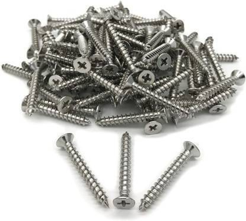QUXOZO Stainless Steel Flat Head Set Screw(8 mm Pack of 300)