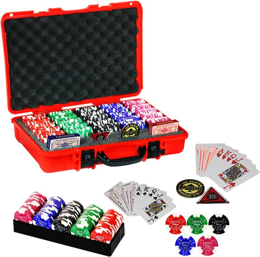 Casinoite POKER CHIPS SET CLAY BILLIUM 500(Multicolor)