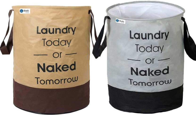 Skylii 45 L Beige, Brown, Grey, Black Laundry Bag(Non Woven)