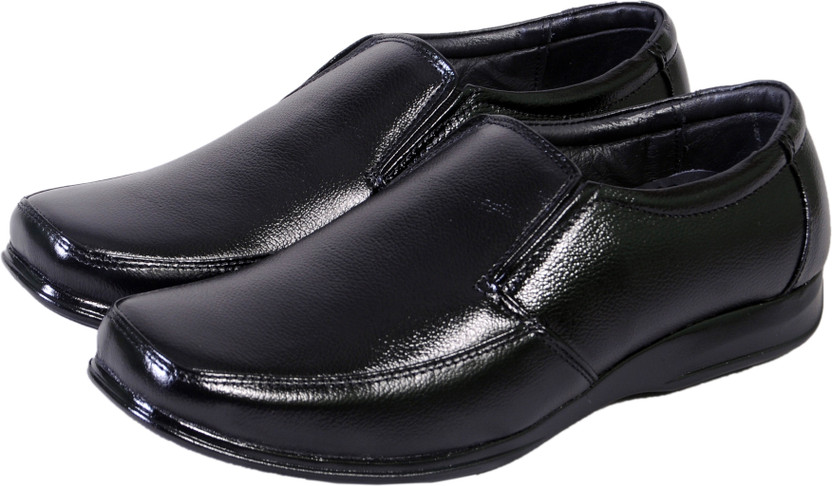 Formal shoes Leather shoes without lace 