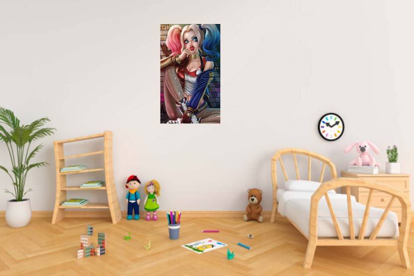 Harley quinn Wall PosterSticker CartoonPoster for Living