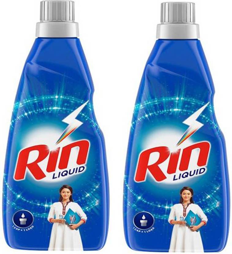 Rin Liquid Detergent, 2 LTR ( 1TR *2) MultiFragrance Liquid Detergent