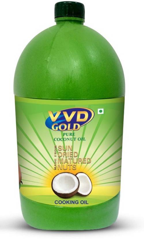VVD Gold Pure Coconut Oil 5 Litre Can For Cooking Purpose Thengai