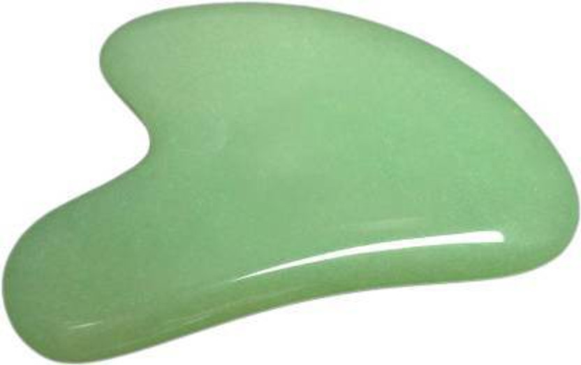 Techpro GUA SHA GREEN 02 Techpro Natural Crystal Stone Massage Green Gua Sha Facial Massage Wand Jade Healing Equipment For Skin Therapy SPA Treatment Massage and Relaxation for Body, Face, Neck Massager(Green)