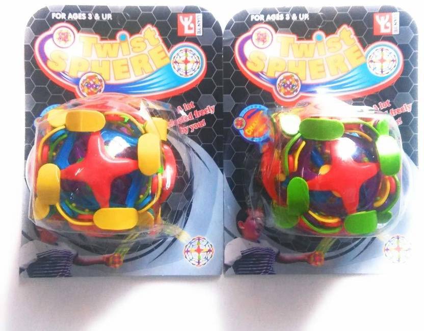 QWICK CLICK Twist Sphere Expanding Mini Sphere Toy Ball for Kids (Pack