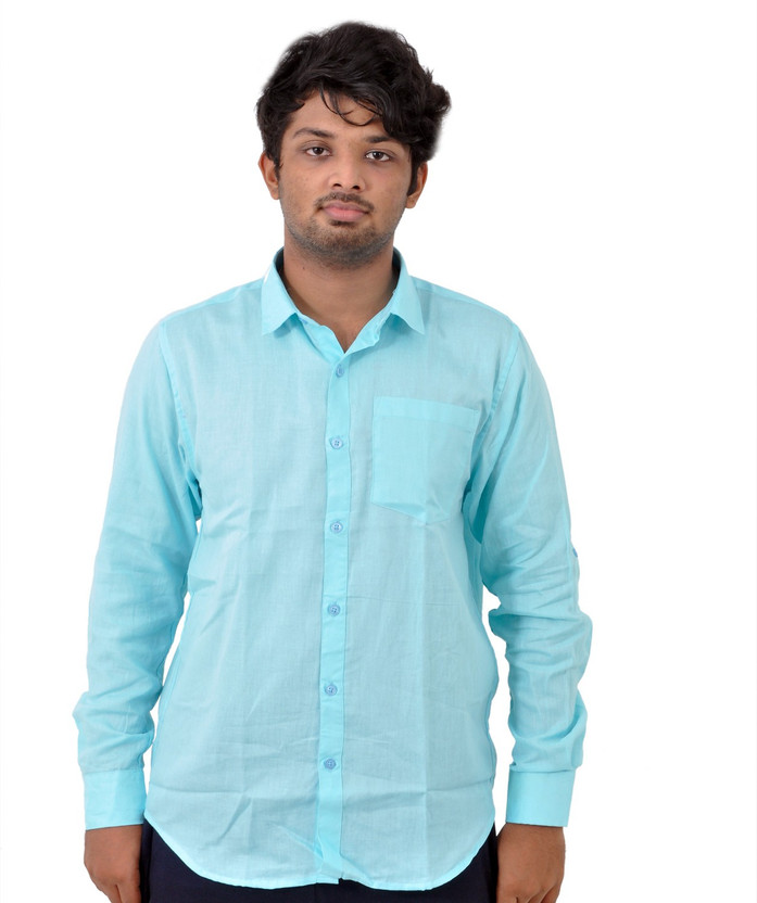 turquoise blue formal shirt