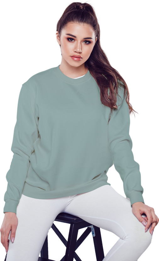 Full sleeve solid women's sweatshirt clearance