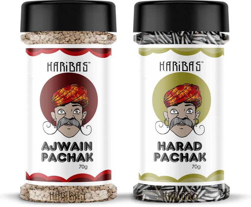 HARIBAS PACK OF 2 AJWAIN PACHAK 70G & HARAD PACHAK 70G (70G+70G