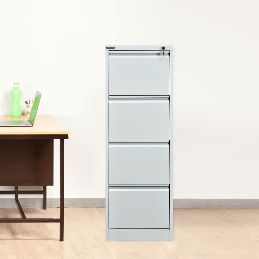 Nilkamal Magna Metal Vertical Filing Cabinet(Finish Color - Grey, Knock Down)