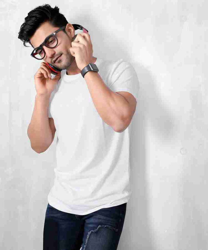 Plain white t shirt flipkart Clearance