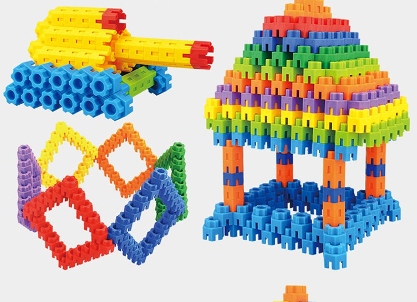 Pulsbery Big Size Hexagon Shape Building Blocks for Kids, 90+ Pieces, Multicolor ( Hexagon Shape Building Block Toys for Kids )(Multicolor)