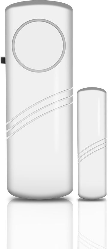 Cezo Wireless Door Window Open Alert Home Security System Siren/Alarm, Standard Size, White Door & Window Door Window Alarm(106 db)