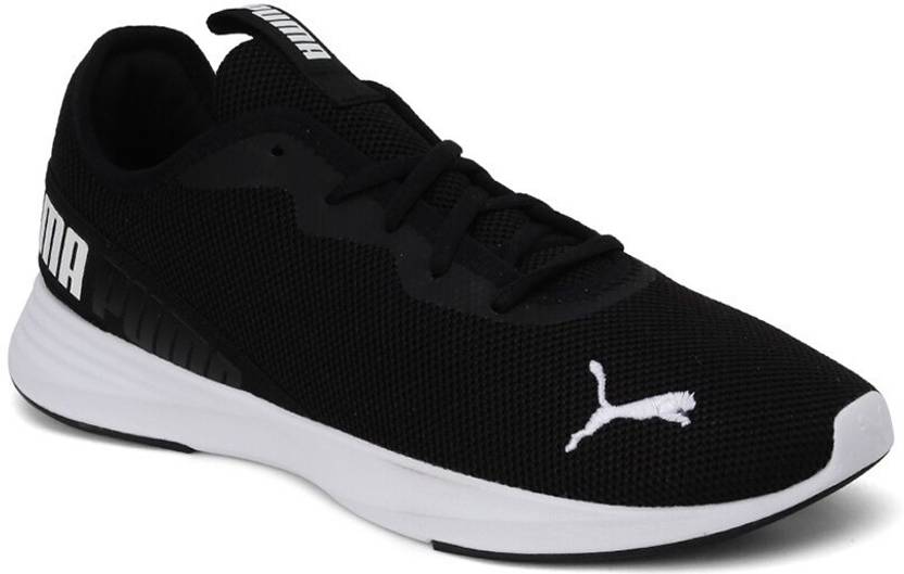 PUMA Puma Men Hustle XT Black Mesh Running Shoes Running Shoes For Men