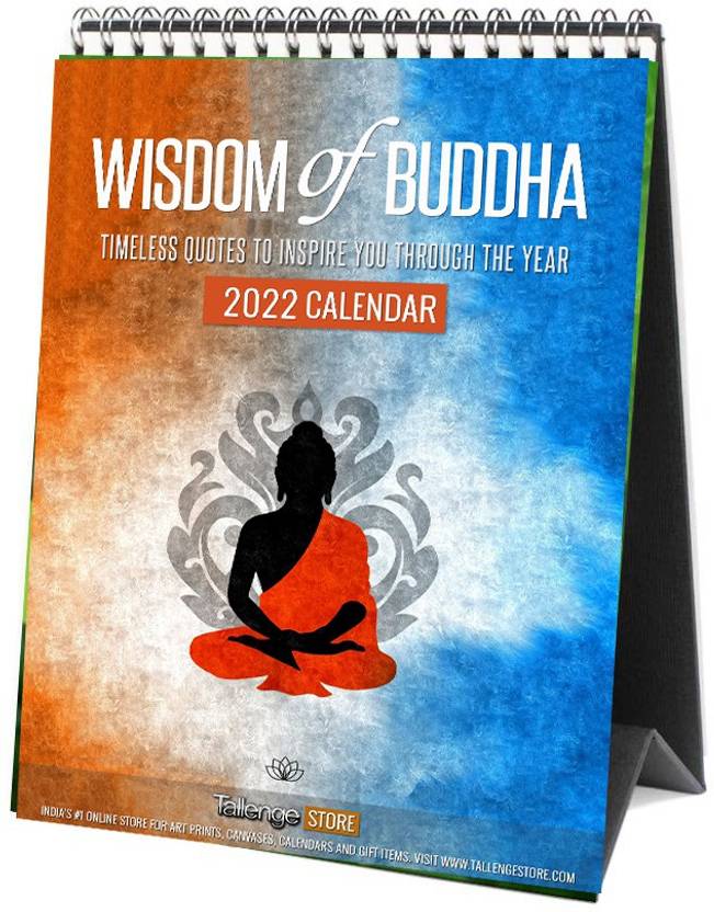 Tallenge 2022 Desk Calendar Wisdom of Buddha 2022 2023 Table