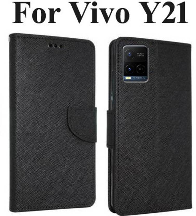 Wristlet Flip Cover for Vivo Y21, Vivo Y21E, Vivo Y21A Wristlet