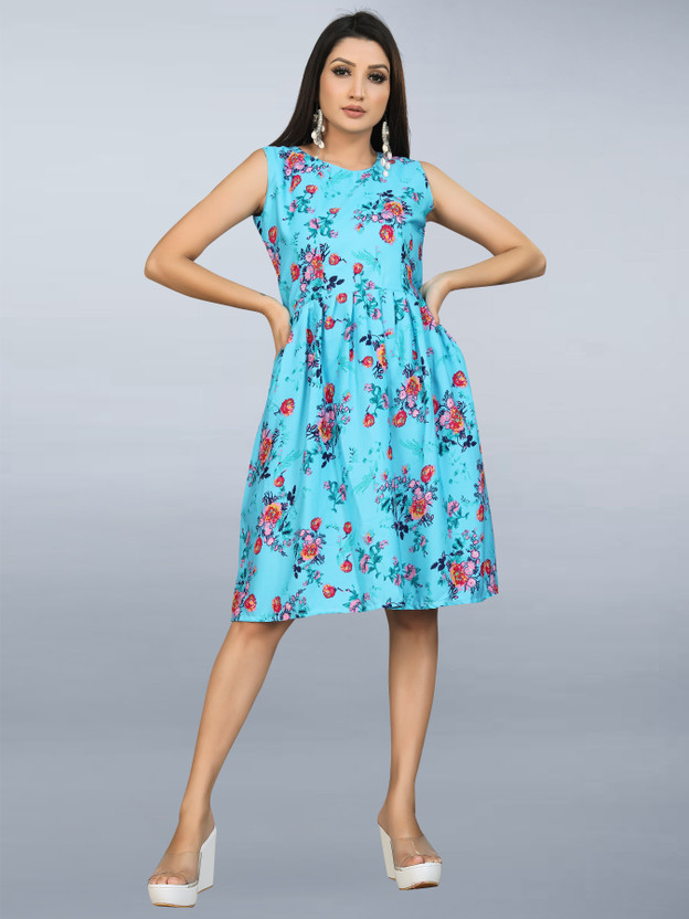 cocktail blue dress