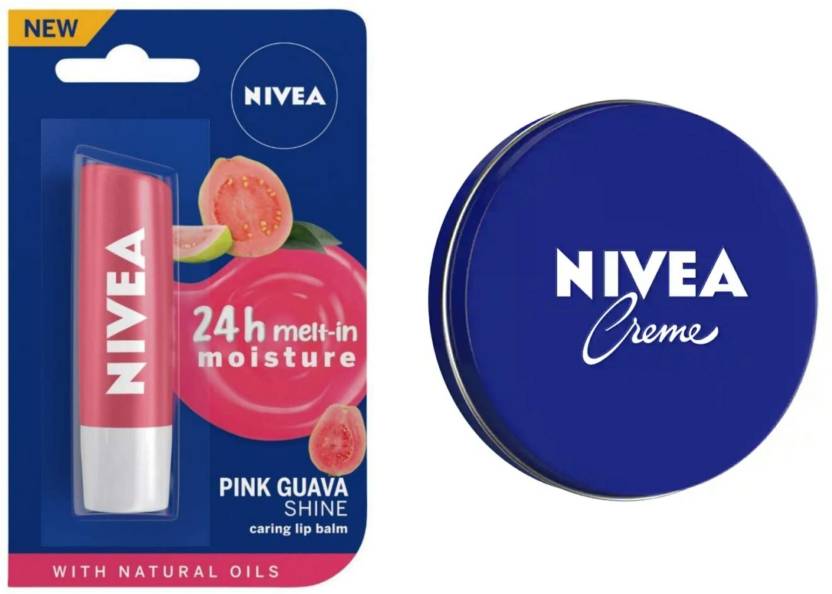 NIVEA PINK GUAVA SHINE LIP BALM & CREME 30 ML Price in India - Buy ...