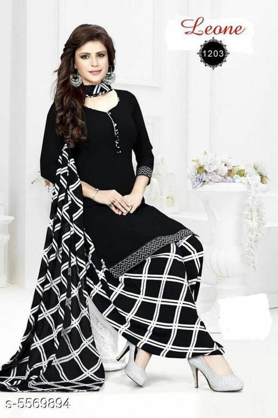 black patiala suit flipkart