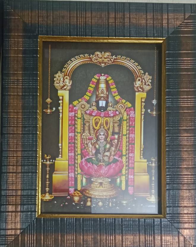 FRAMTASTIC Tirupati BalajiLaxmi Religious Frame Price in India Buy