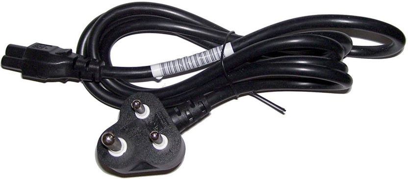 ANDTRONICS Power Cord 1.5 m Heavy Duty 3 Pin Laptop Power Cord - 1.5m 4.5 ft(Compatible with Laptops, Black, One Cable)