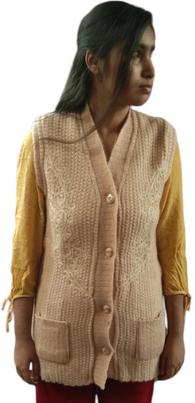 woolen sleeveless sweater