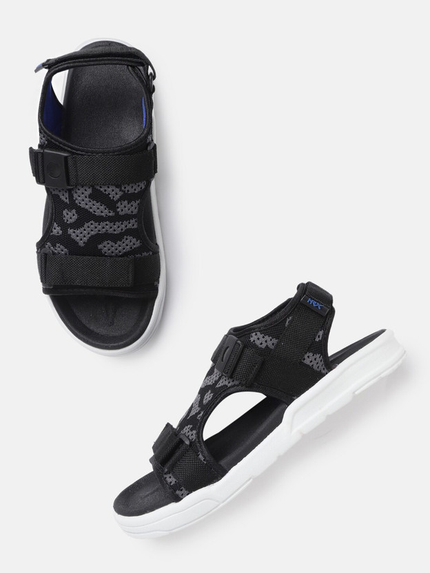 HRX by Hrithik Roshan Men Black Sandals 