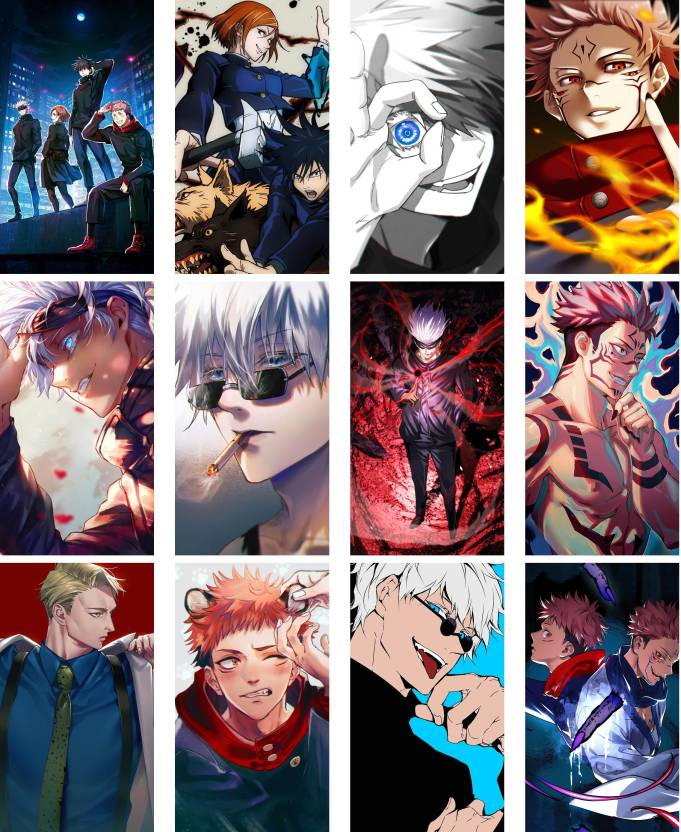 anime poster jujutsu kaisen wall poster for room itadori,sukuna and ...