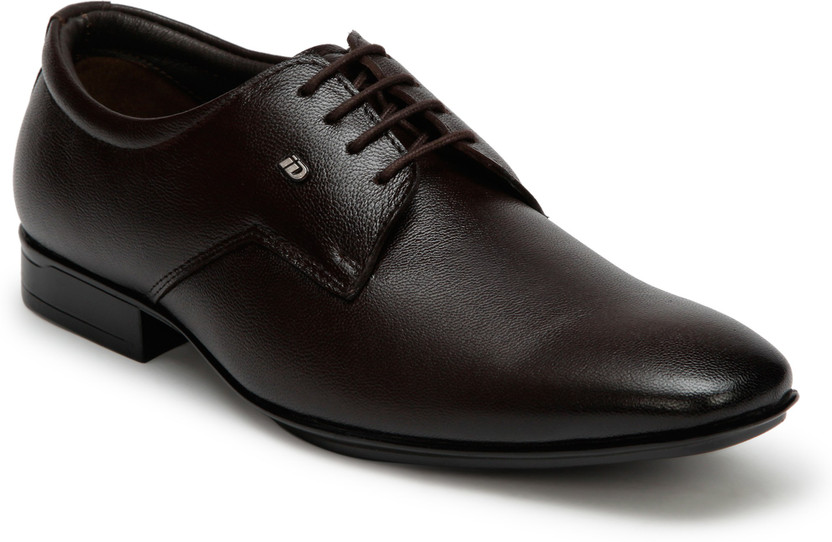 iD Men BLACK Formal Shoes Casuals For 