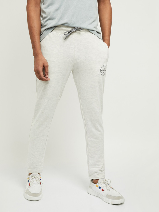 MAX Solid Men Beige Track Pants - Buy 