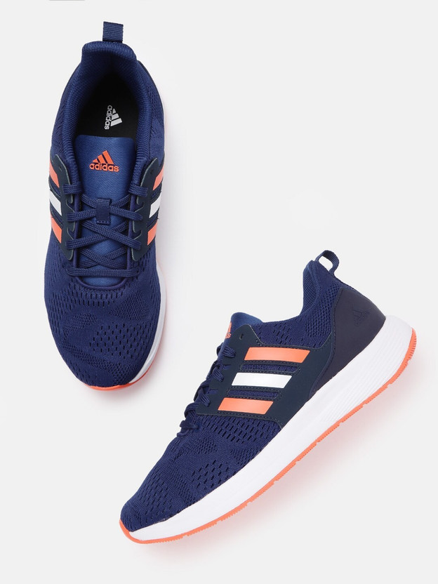 ADIDAS Men Navy Blue Woven Design