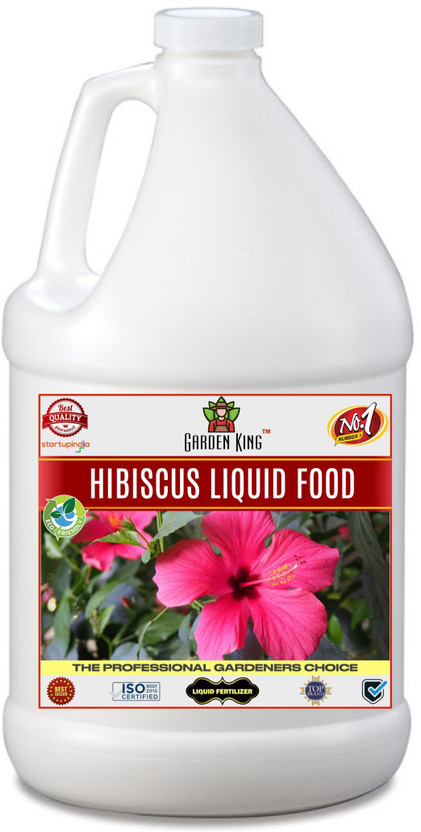 Garden King Hibiscus Food Liquid Fertilizer, Premium Essential Liquid Fertilizer for the Best Growth of Hibiscus Plants with Flowering Nutrients and Charged Micro-organism Fertilizer(500 ml, Liquid)