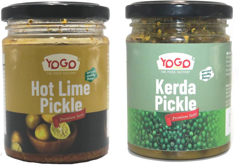 YoGo Spicy lime Pickle with Kerda pickle/DeliciousGujarati Style