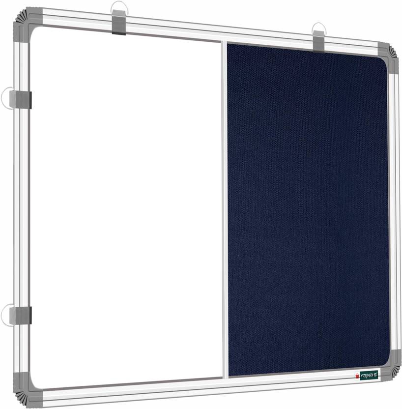 YAJNAS 2X3 Feet Premium Combination Board Whiteboard With