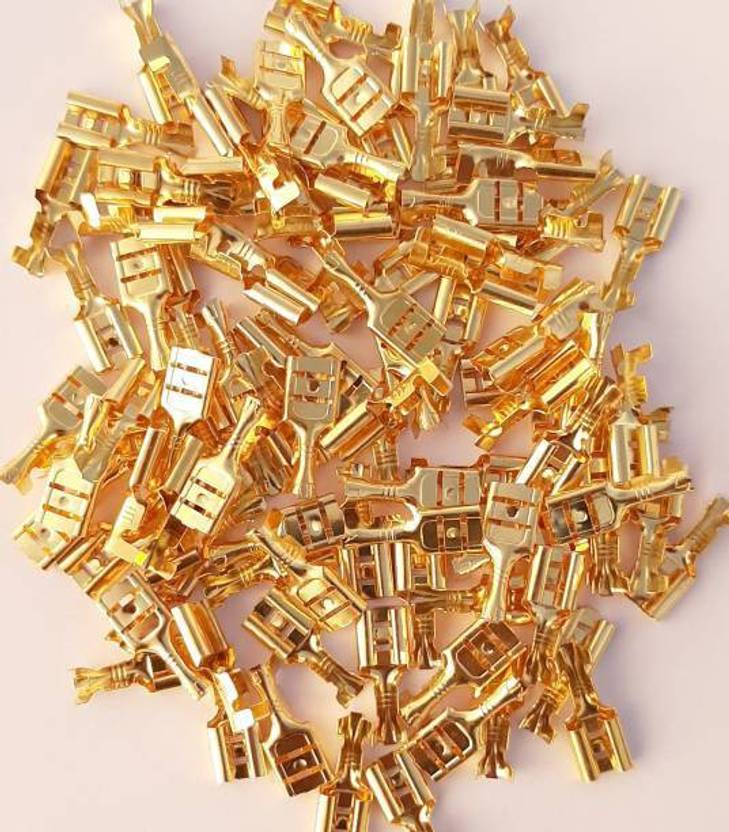 SK Electronics 400 pcs 6mm Thimble Electrical Wire Cable Lugs, Crimp