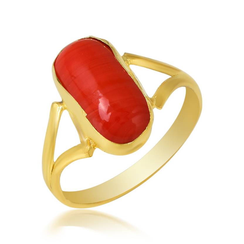 memoir Brass Goldplated Red Stone Astrology fingerring Men ...
