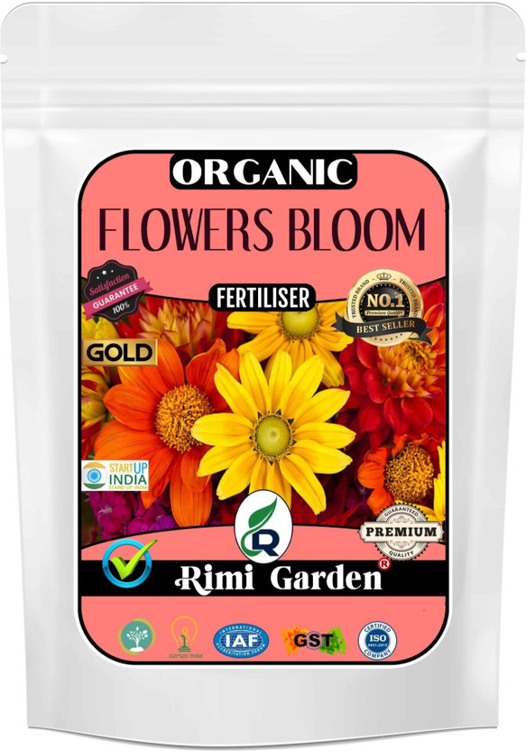 Rimi Garden Flowers Bloom, Essential Organic Fertilizer for Flower Bloom Plant Growth with ++ Charged Growth Microbes Fertilizer(0.9 kg, Powder)