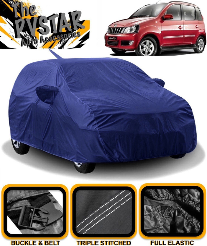 PVSTAR Car Cover For Mahindra Quanto (With Mirror Pockets)(Blue)