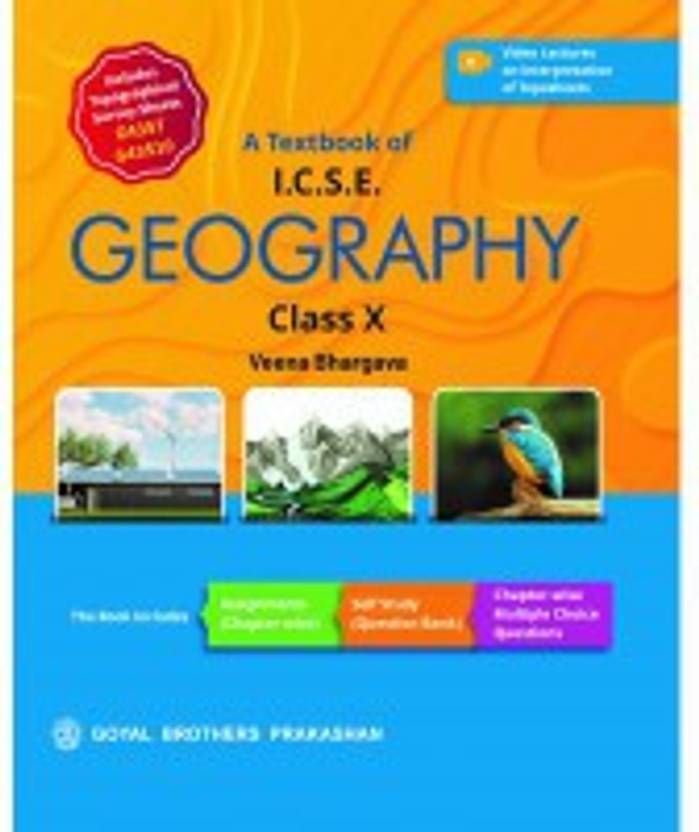 A Textbook Of ICSE Geography For Class 10 2022 Buy A Textbook Of