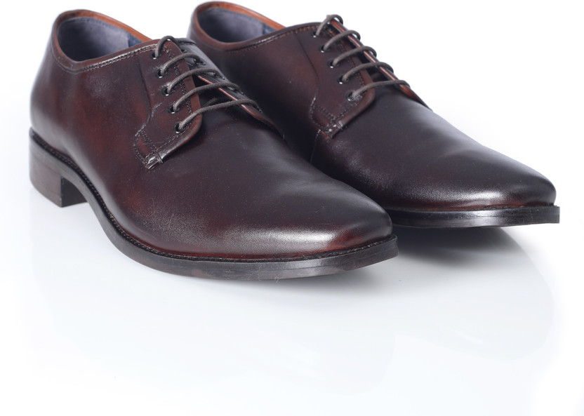 HIDHA DARK BROWN FORMAL SHOES Lace Up 