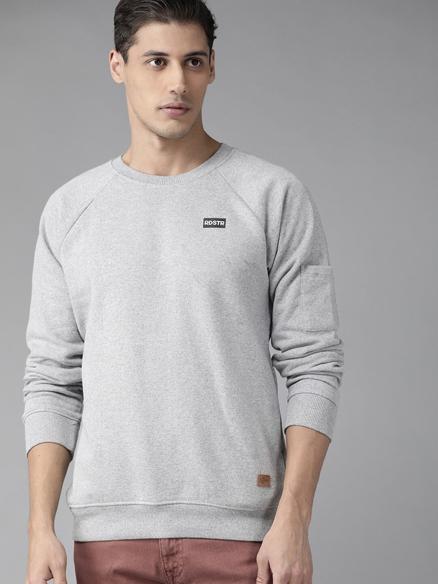 Full Sleeve Solid Men Sweatshirt 