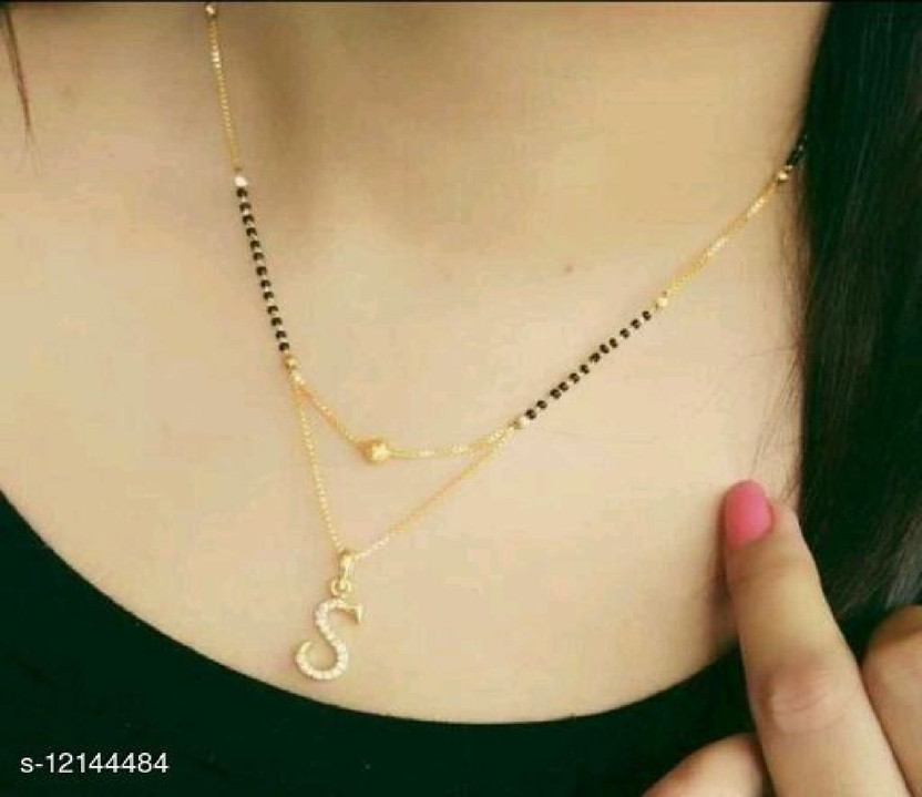 Vita Bella letter mangalsutra s Brass 
